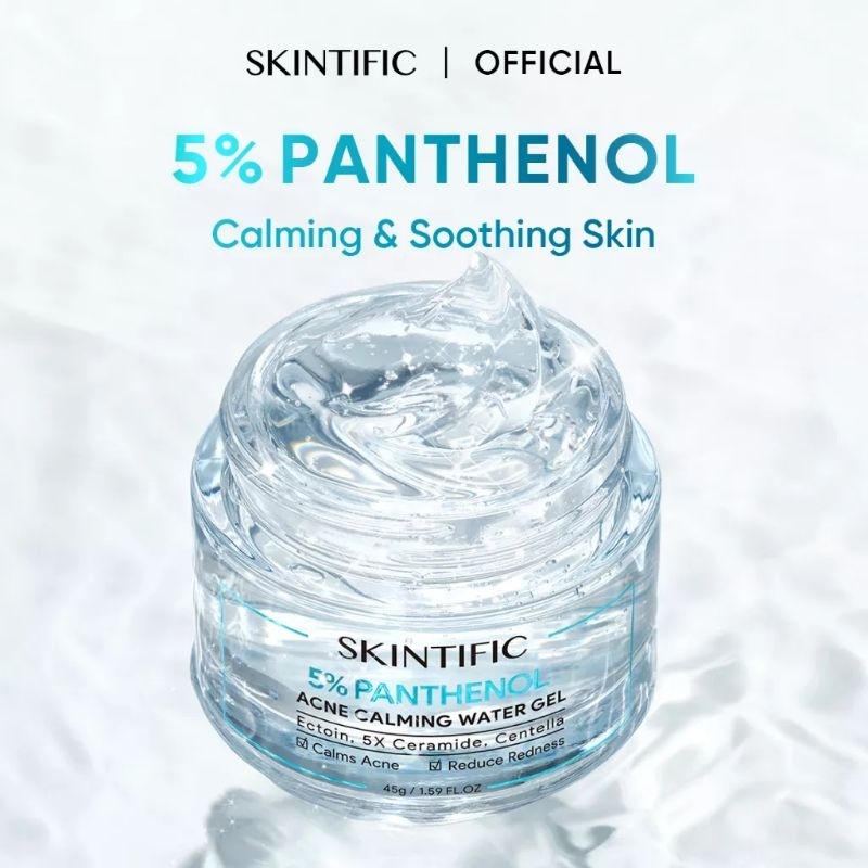 SKINTIFIC 5% Panthenol Acne Calming Water Gel 45gr