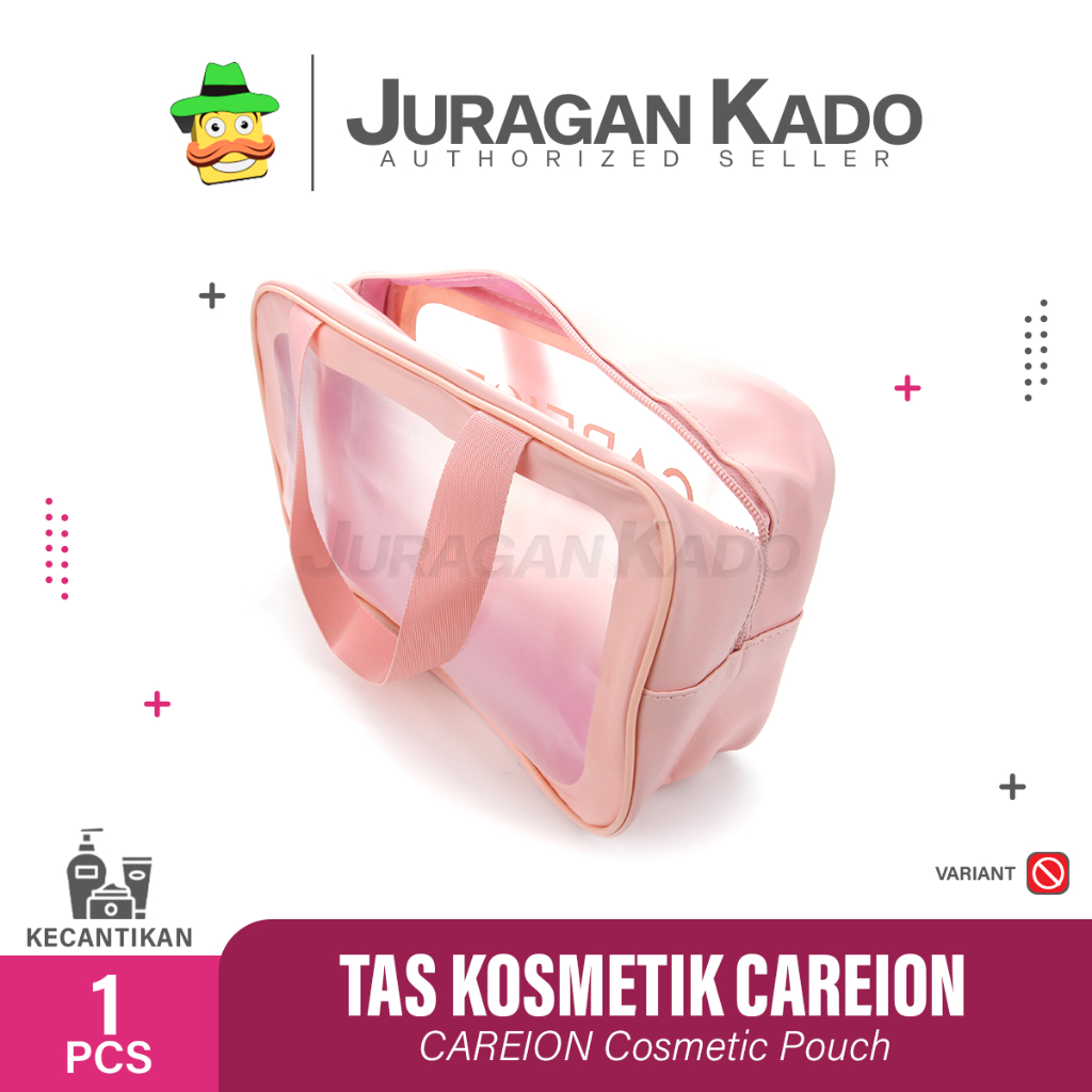 Tas Kosmetik Transparant Careion Pouch Travel Make Up Bag Organizer Dompet Kosmetik Toiletry Waterproof Pouch