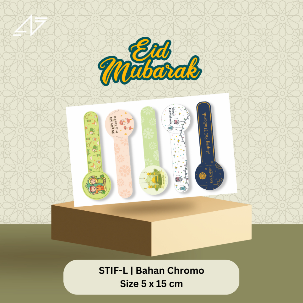 

Stiker Toples Idul Fitri Segel Toples Kue Eid Mubarak Lebaran