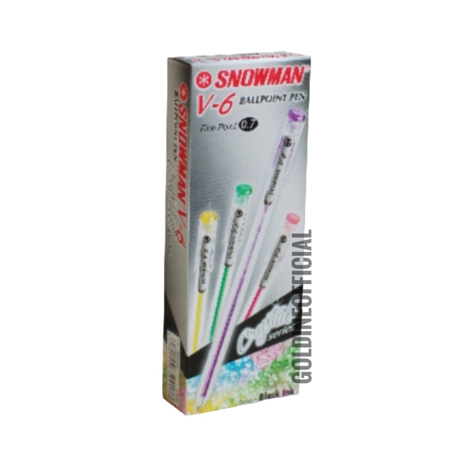 

Bolpen / Pulpen / Ballpoint Snowman V-6 0.7mm HITAM