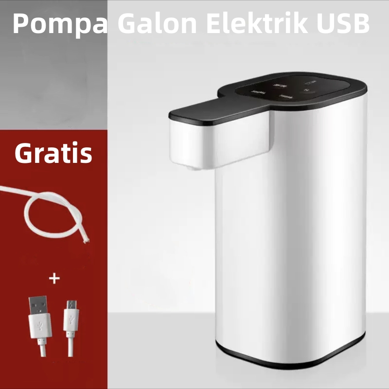 Pompa Galon Elektrik Dispenser Air Minum Pump Charge USB Pompa Air Galon Elektrik Portable Water Electric Pump Premium Rechargeable