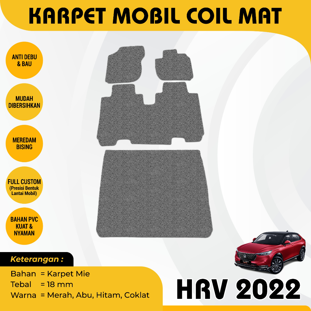 Karpet Mobil Mie Bihun Honda New HRV Terbaru Aksesoris Mobil Interior Mobil Karpet Mobil Premium Quality