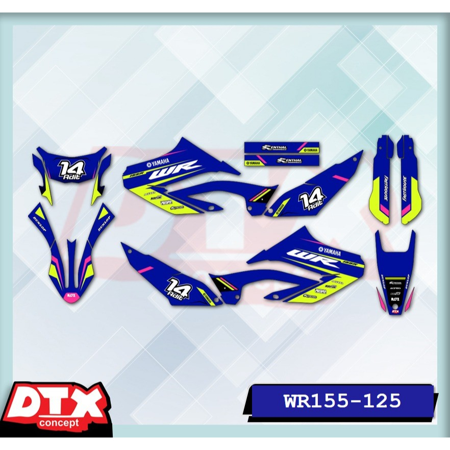 Decal wr155 full body decal wr155 decal wr155 supermoto stiker motor wr155 stiker motor keren stiker