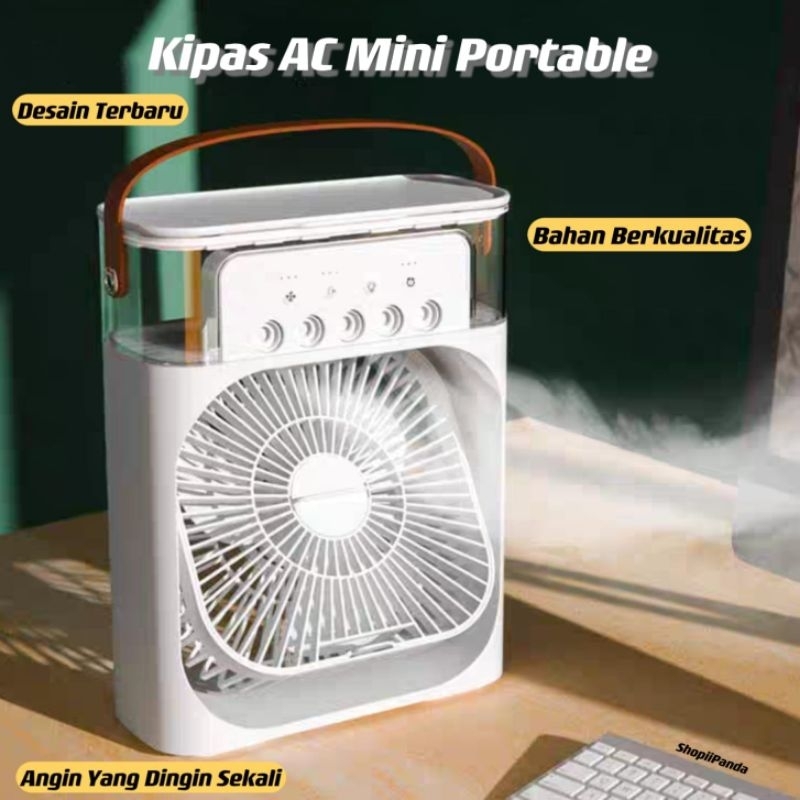 Air Cooler Fan AC Mini Kipas Penyejuk Pendingin Ruangan Air Conditioner Humidifier