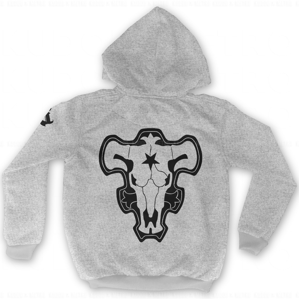 Jaket Blackbull Grey Anime Manga Black Clover Premium Unisex