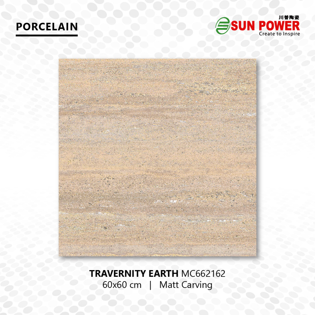 Granit Lantai Anti Slip Matt R12 - Travernity 60x60 | Sun Power