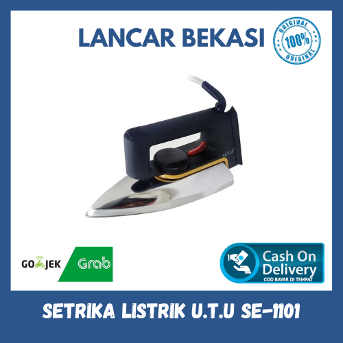 SETRIKA LISTRIK U.T.U SE-1101/NIKO NK 999S Dry Iron Anti Lengket - Bergaransi Resmi