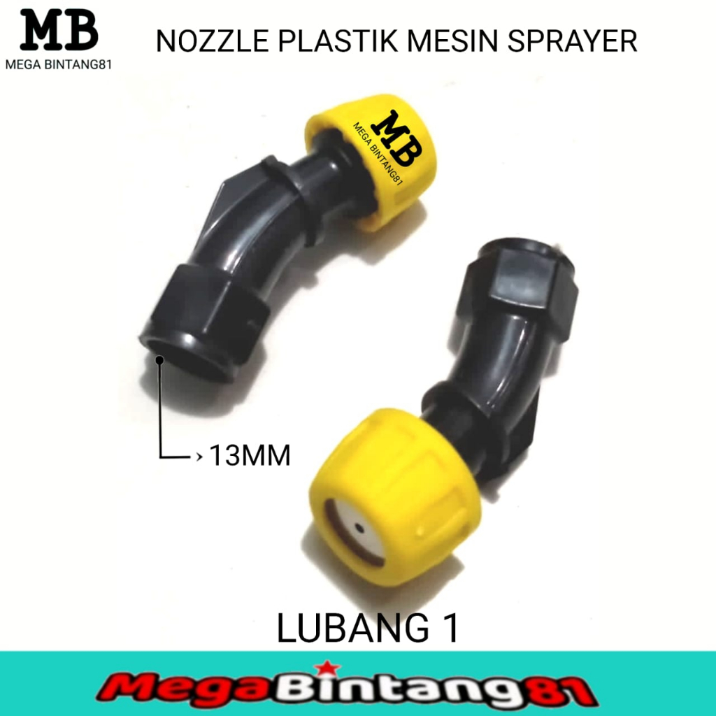 Nozzle sprayer kabut pertanian kepala spuyer semprotan pertanian plastik lubang 1 PLASTIK