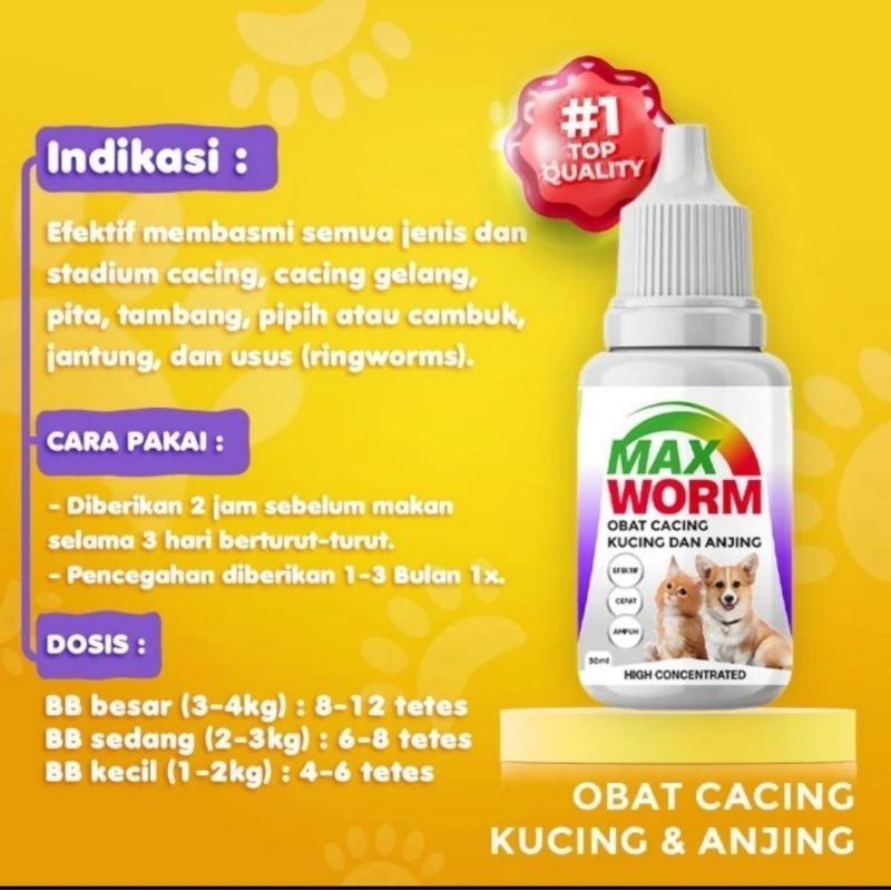 MAX WORM MAX CAT OBAT CACING