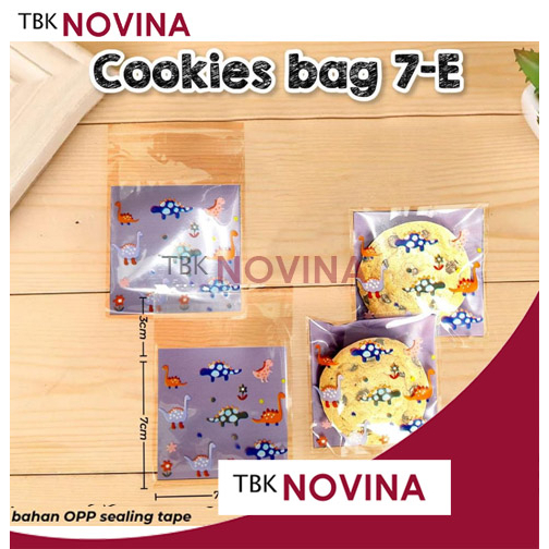 [10 PCS ] PLASTIK SEAL COOKIES BAG 7X7 / PLASTIK OPP SEAL / KANTONG PLASTIK OPP