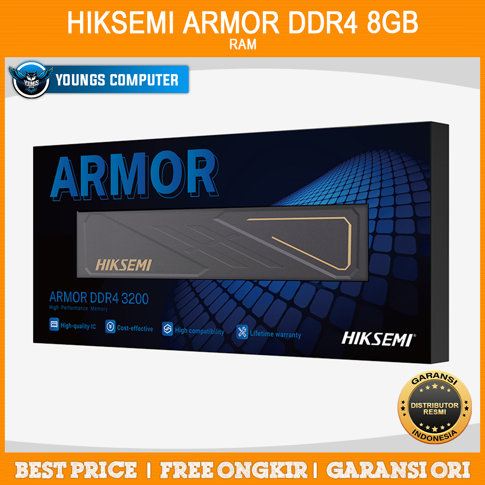 RAM HIKSEMI ARMOR DDR4 8GB 3200Mhz Longdimm Heatsink