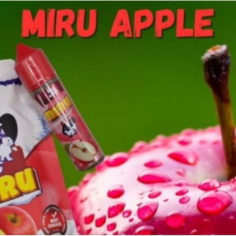 60ml miru apple red apple merah apel freebase