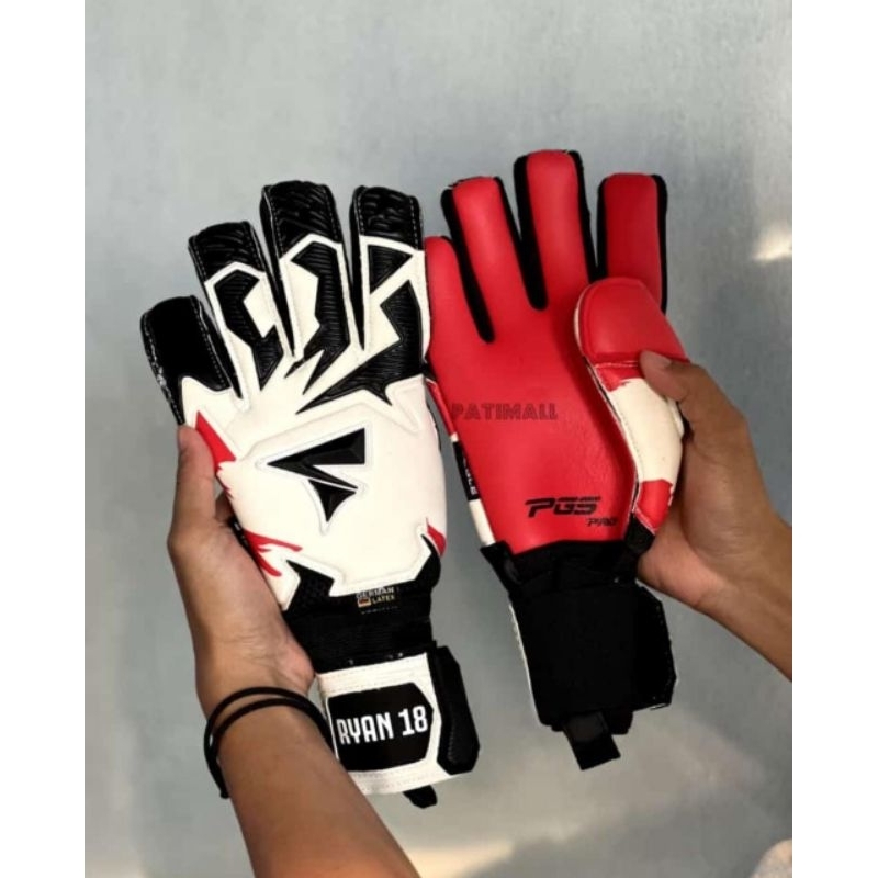 BONUS SABLON NAMA SARUNG TANGAN KIPER PGS PRO EAGLE SERIES WHITE RED 2023
