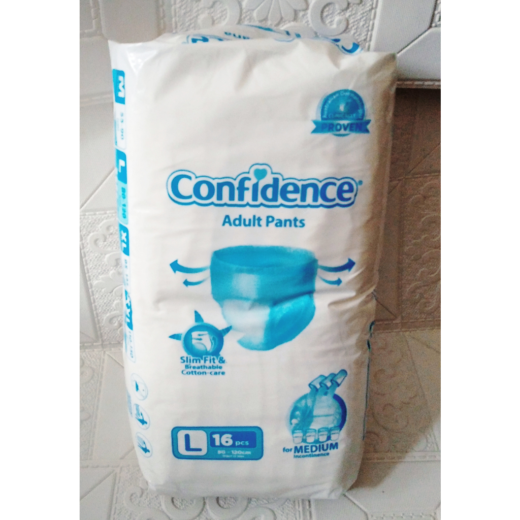 Promo Confidence Adult Diapers Medium/Popok Celana Size L ISI 16 Pcs