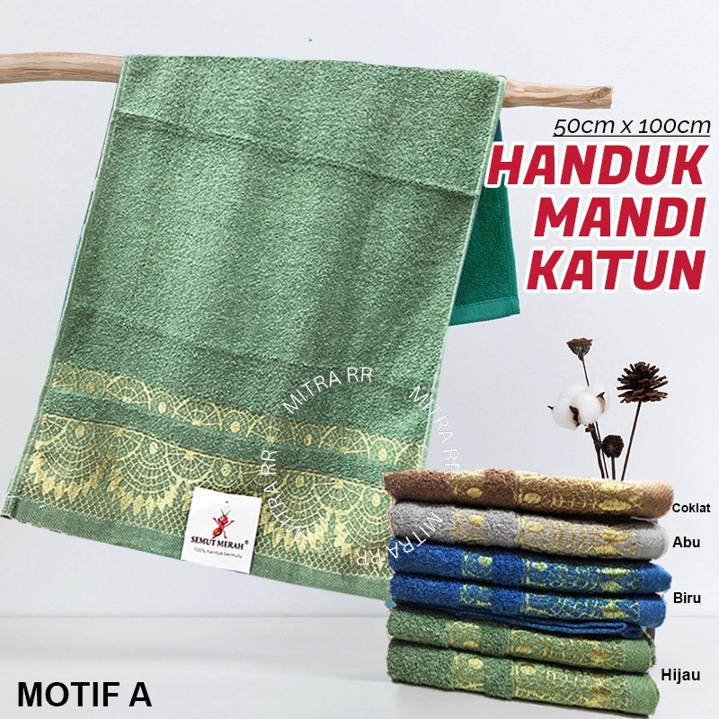 Handuk Mandi Katun Tanggung 100 x 50cm | Handuk Premium Cotton Halus dan Cepat Menyerap