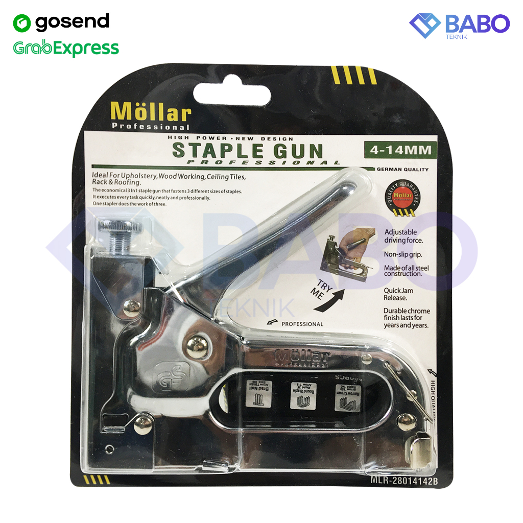 

Staples gun tracker mollar 3in1/stapler jok tembak hektar 3 way
