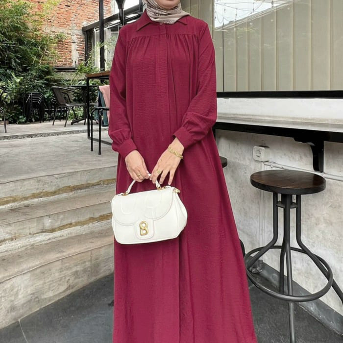 [COD] Shazfa.apparel - Gamis Muslim Wanita Terkini Khia Dress