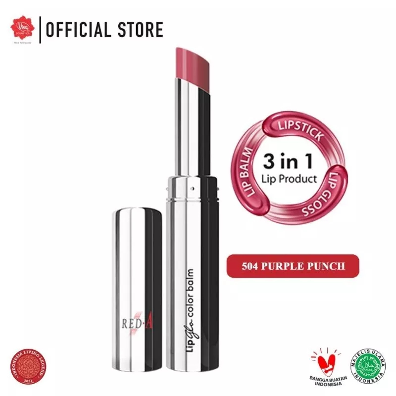 ❤ MEMEY ❤ RED-A Glo Lip Color Balm 3in1 | Super Moisturizer RED A