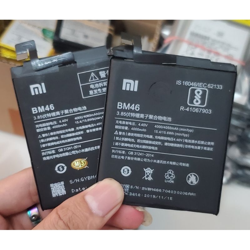 Baterai Batre Xiaomi Redmi Note 3 Note 3 Pro Copotan original Asli Bm46 Copotan Masih bagus banget