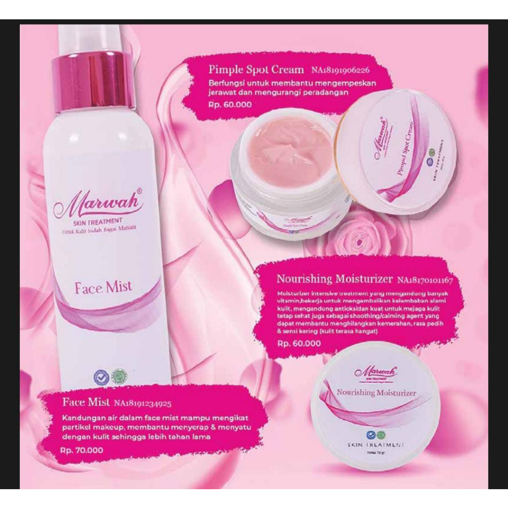 Marwah Skin Clinic Face Mist & Cream