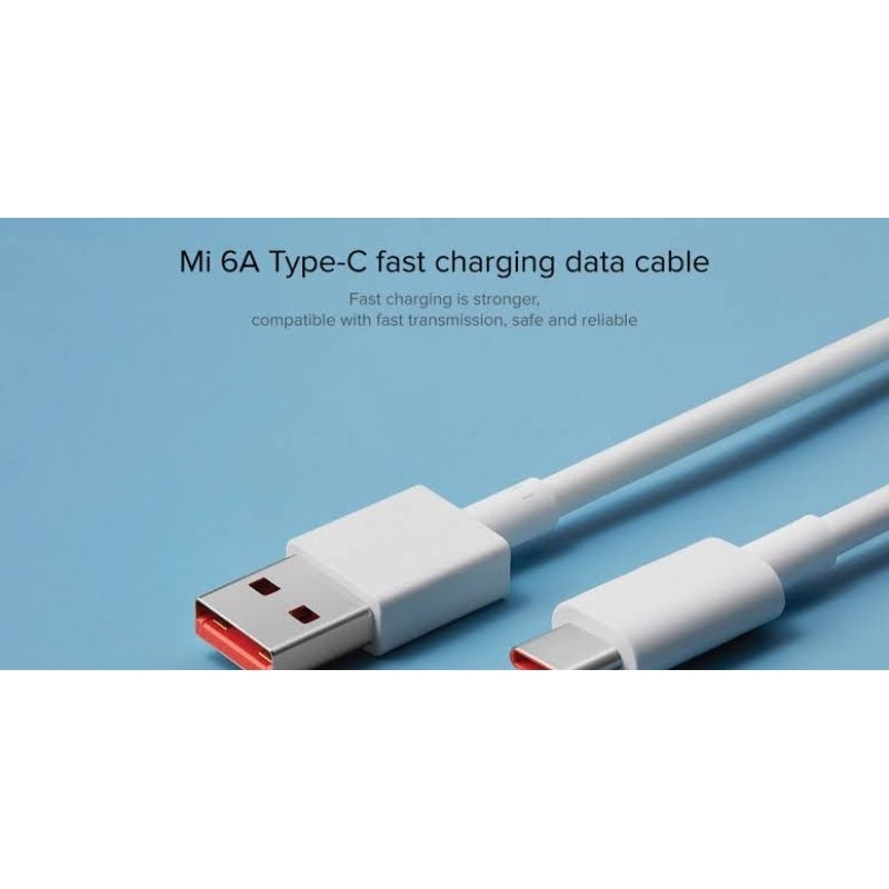 KABEL DATA XIAOMI COPOTAN TURBO CHARGE 6A FAST CHARGING 120W  NON PACK