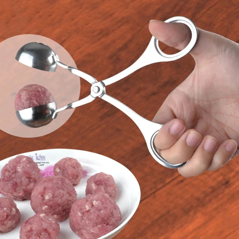 Cetakan Bakso Model Gunting Serbaguna Meatball Scoop Stainless Steel