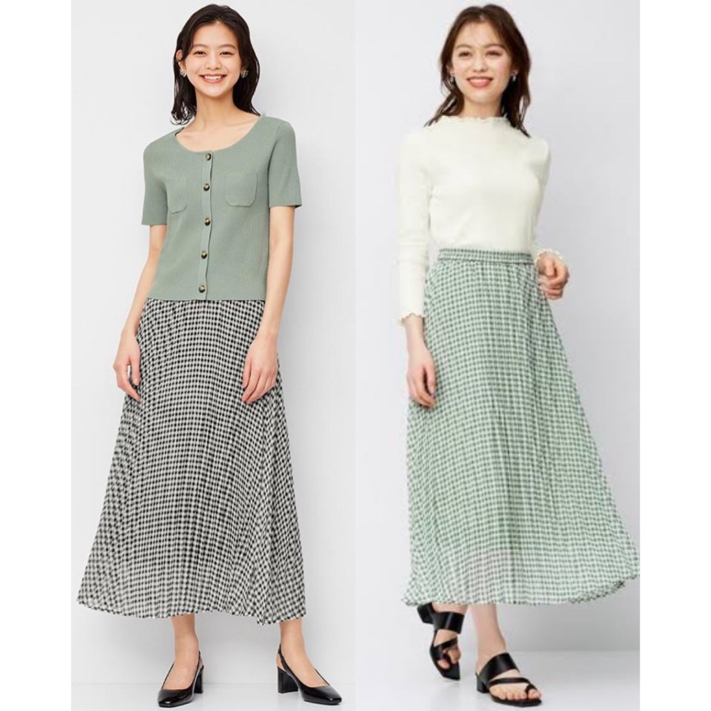 GU Uniqlo Plaid Skirt