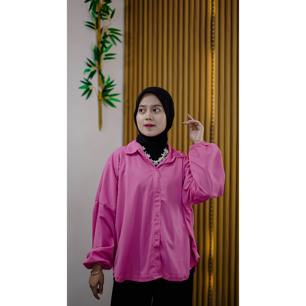 Kemeja wanita oversize //Kemeja kerja K.7001