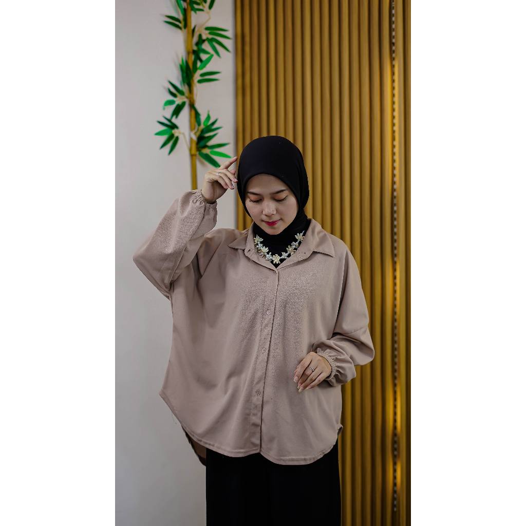 Kemeja wanita oversize //Kemeja kerja K.7001