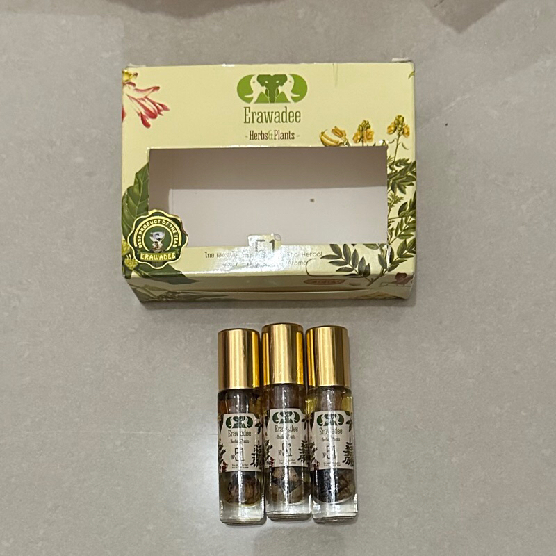 MINYAK ANGIN ERAWADEE THAILAND NO 51 roll on herbs&plants thai herbal aroma original 100%