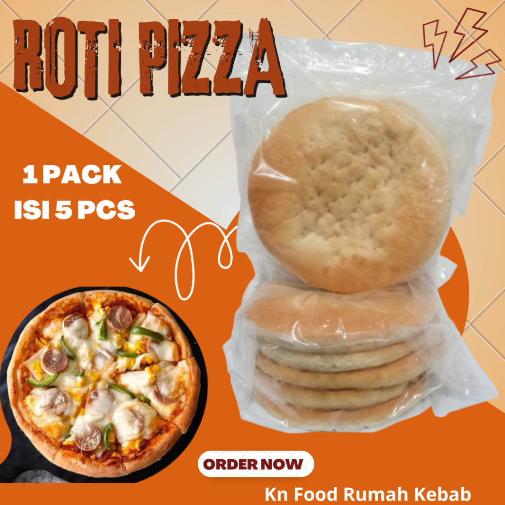 

Roti Pizza berkualitas- Pizza Base- Pizza Dough - Isi 5pc