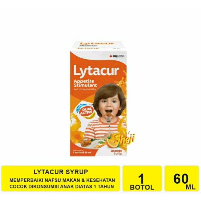 Lytacur Vitamin Untuk Memperbaiki Nafsu Makan / Sirup Kemasan Botol 60 Ml