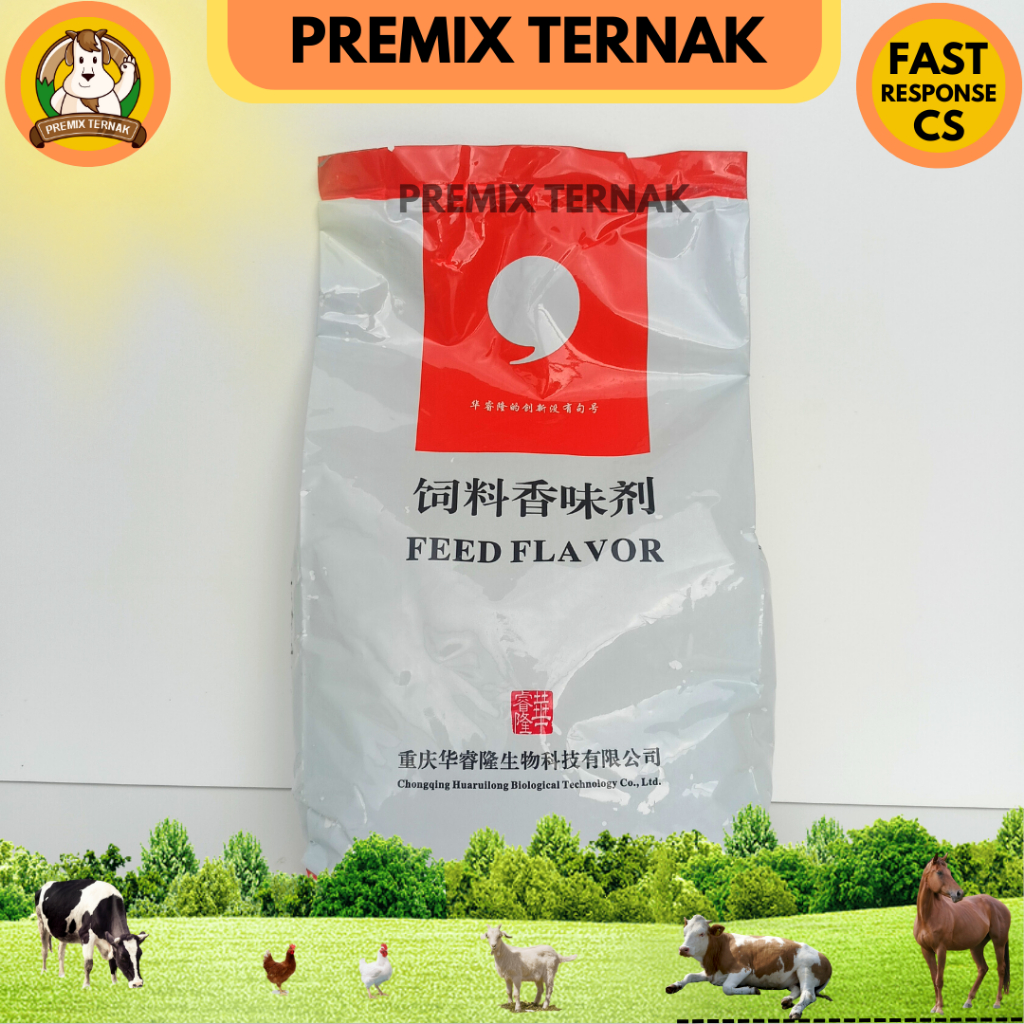 FEED FLAVOR VANILLA RUINOM 2 KG - Penambah aroma flavor vanila pada pakan untuk meningkatkan nafsu makan ternak - Premixternak