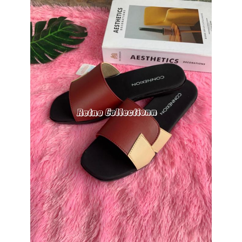 sandal wanita terbaru dan terlaris/sandal wanita slop/slop K