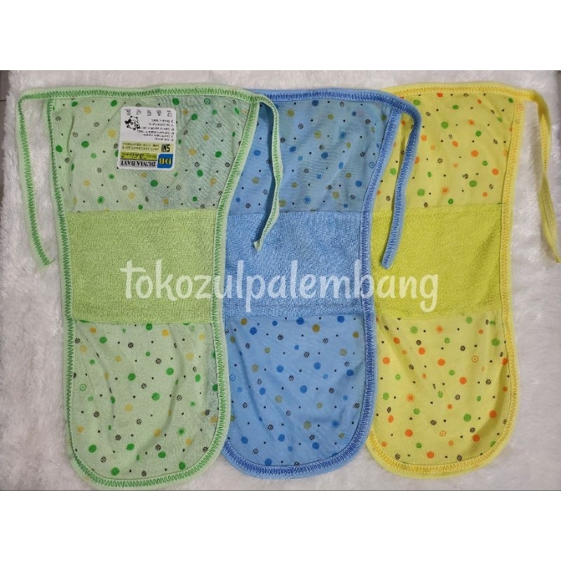 6 pcs Cawat Bayi / Popok Bayi Dobel Handuk Baby Shiro / Sudah SNI