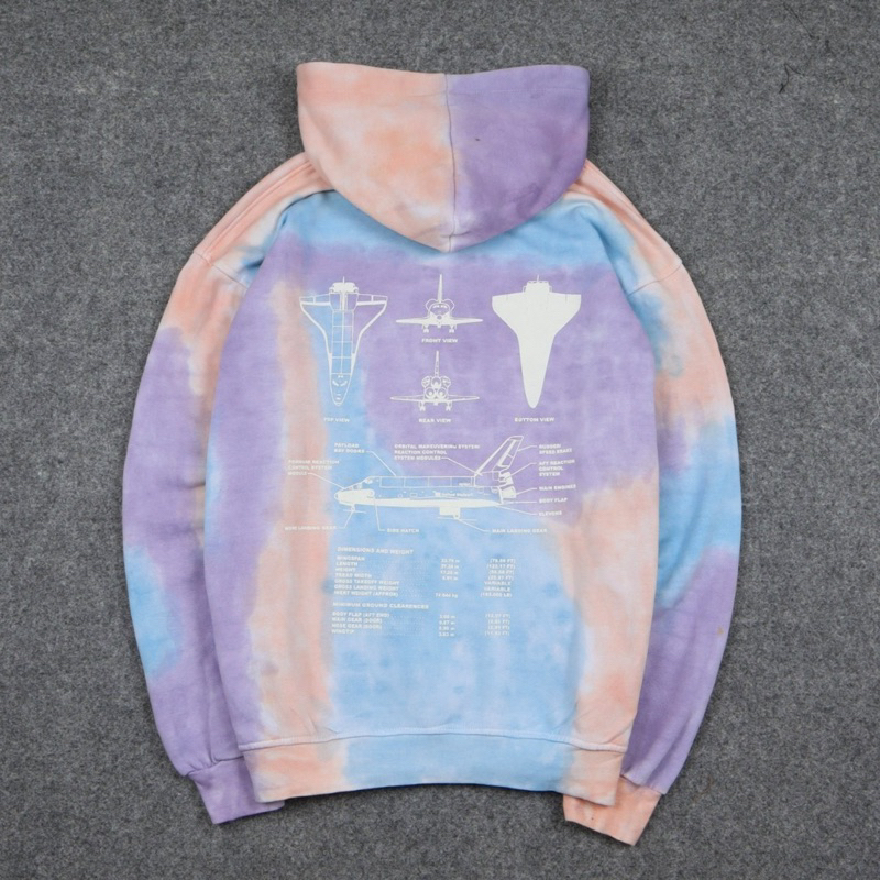 SWEATER HOODIE NASA TIE DYE FULLTAG AND LABEL PREMIUM QUALITY BESTSELLER