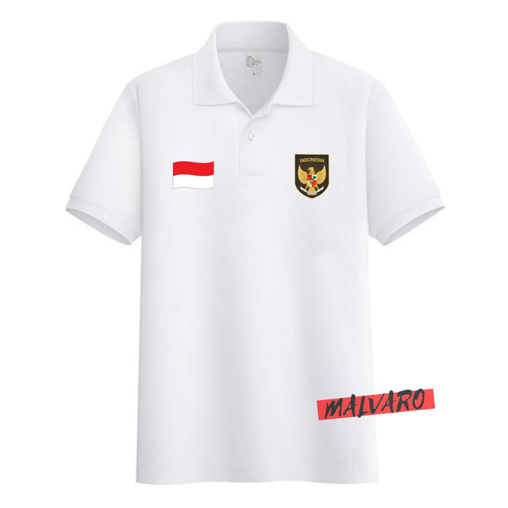 MALVARO Polo Shirt / Polo List / Kaos Kerah Pria / Kaos Polo / Tshirt Pria / RI IND-17(CL)