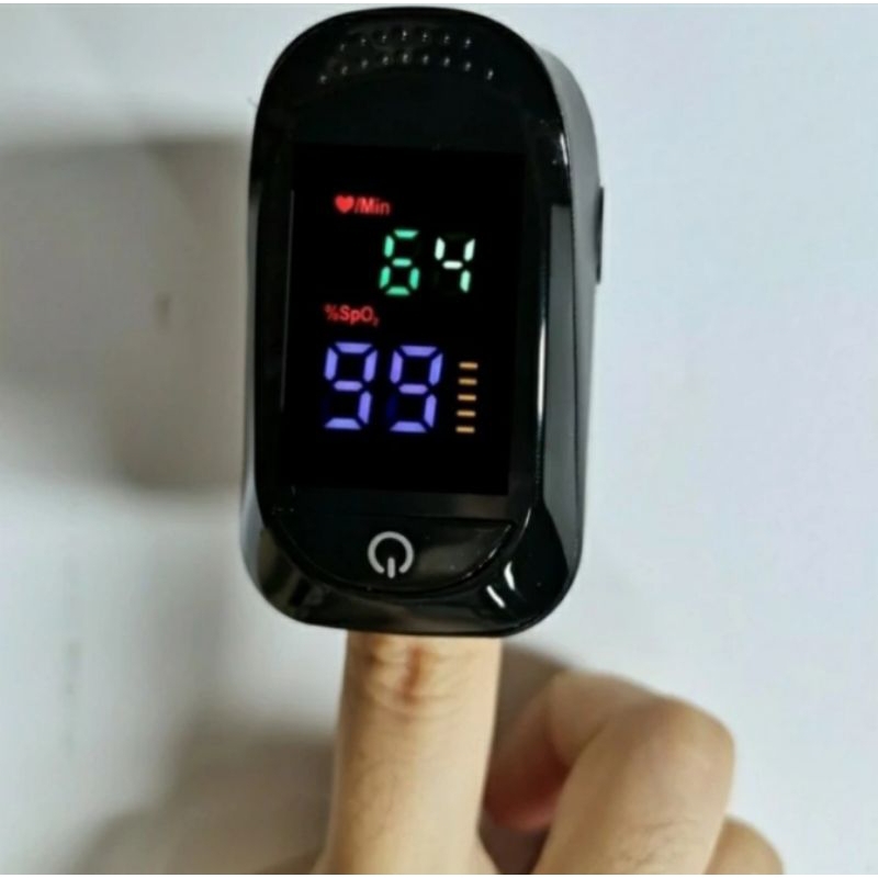 OXIMETER OMRON - PENGUKUR SATURASI OKSIGEN & JANTUNG - FREE BATERAI