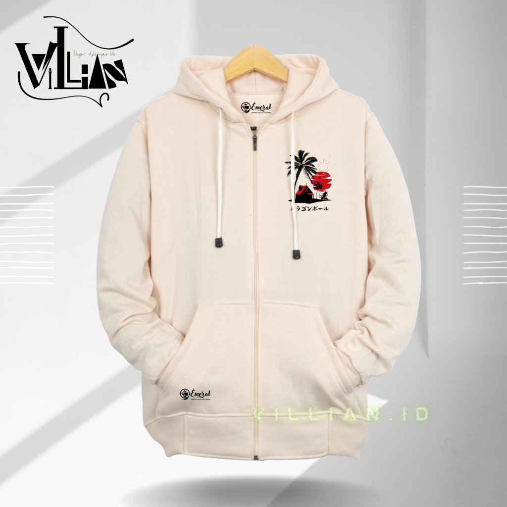 Jeket Hoodie Zipper/Resleting Polos Pria Wanita Size M-XXL Switer Hodie