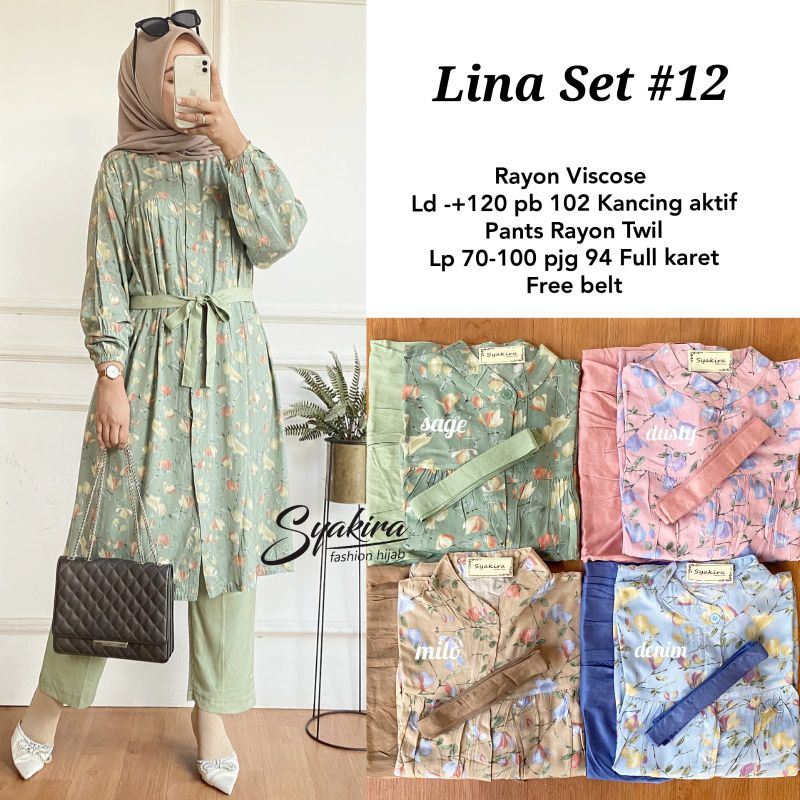 stelan Celana Lina Lina Set#12