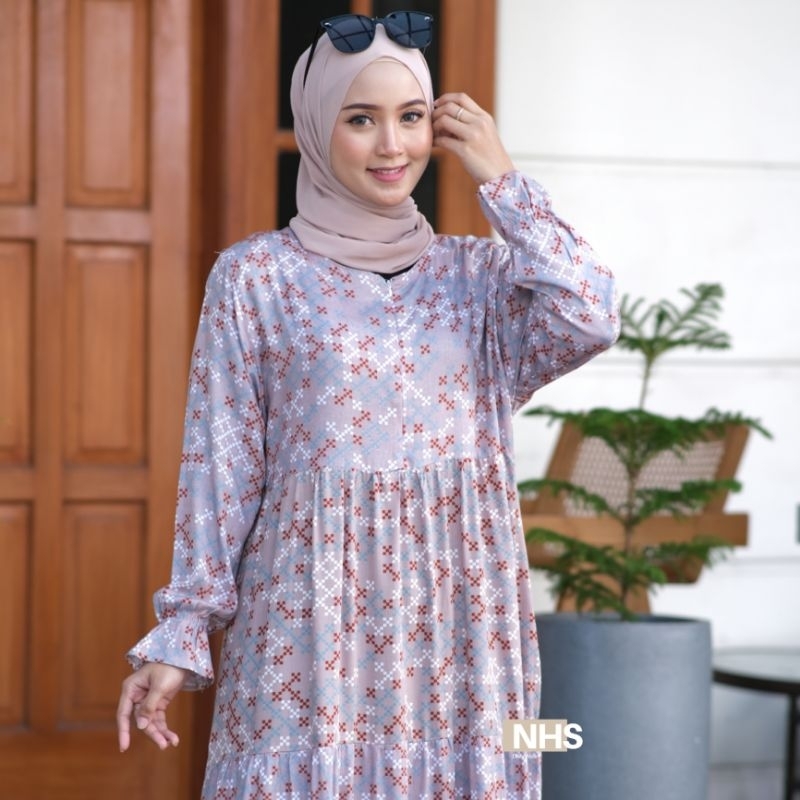 Kumala Dress Bahan rayon viscose size S-XXXXL