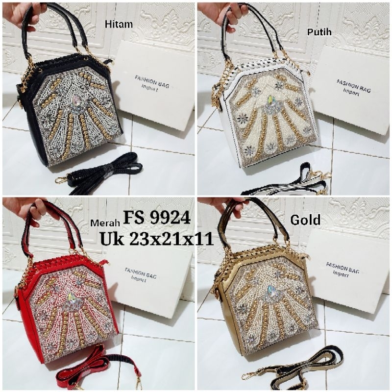 Tas pesta wanita import / Tas bling bling import / Tas import buat pesta FS 9924