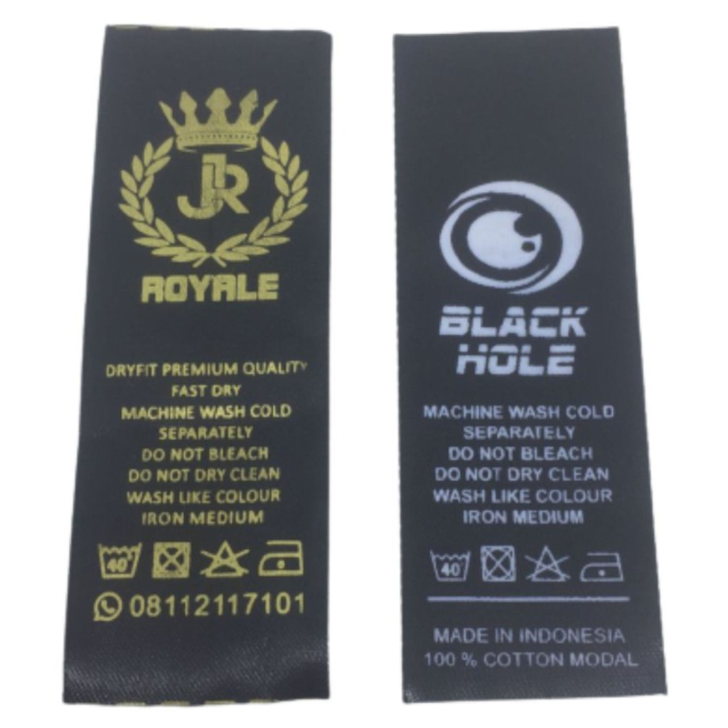 

Zobsxy Label Label Satin Pita Hitam Panjang 90 Meter