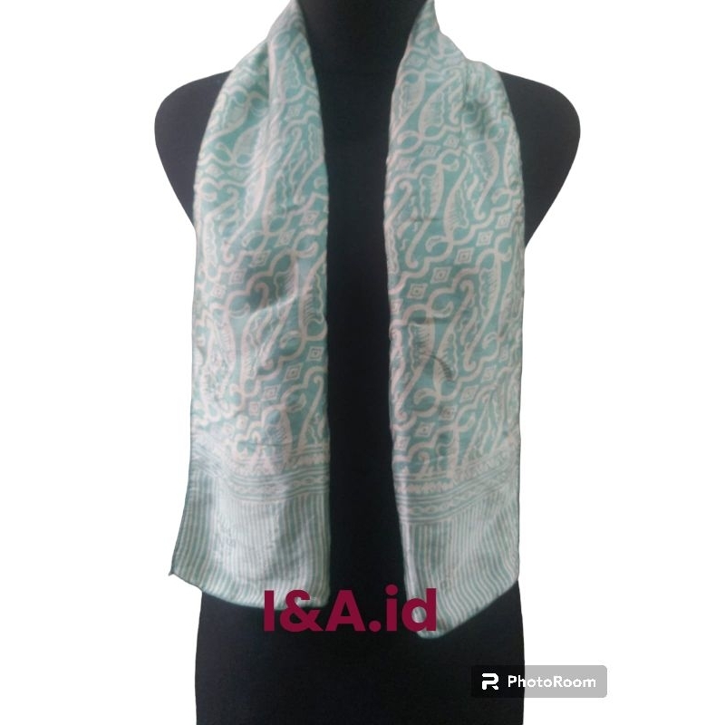 RB22 syal sutra batik scraft batik sutra premium selendang sutra sutera