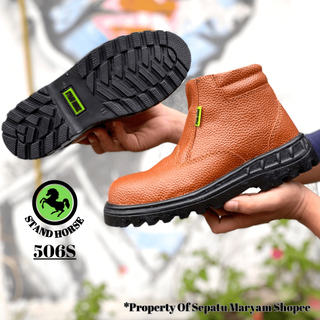 Sepatu Safety Zipper Pria Ujung Besi Sepatu Septi Resleting Murah Safety Boots Septy Sefty Bisa COD