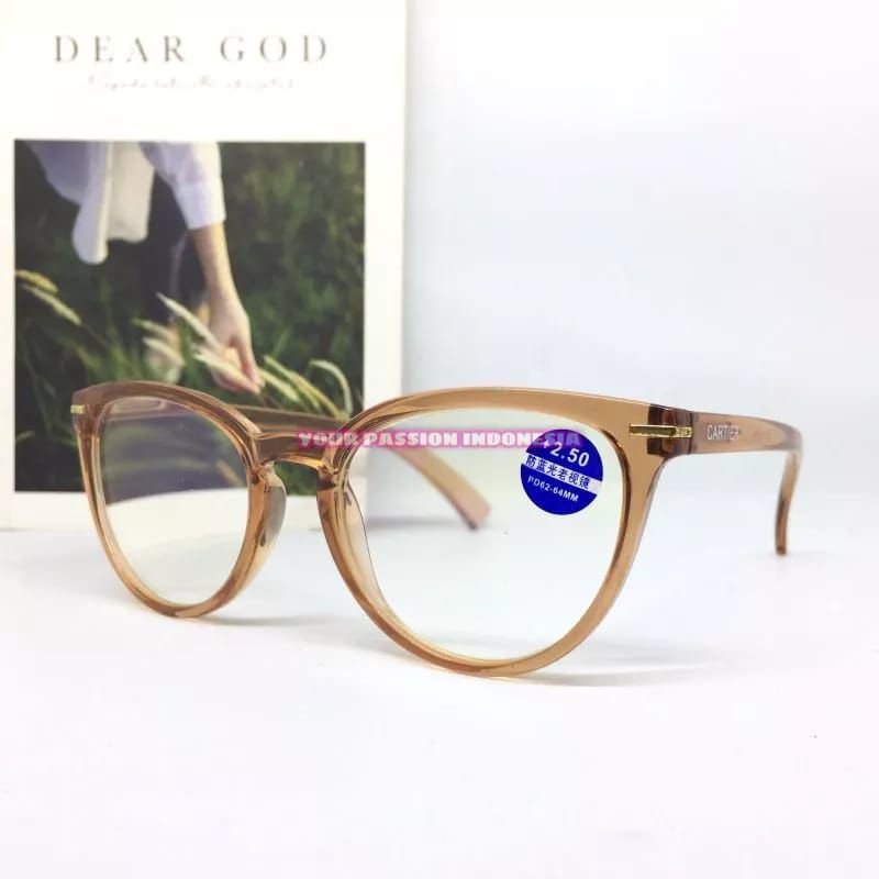Kacamata Minus YS1017 -0.50 sd -4.00 Kacamata Minus Model Cat Eye Cewek