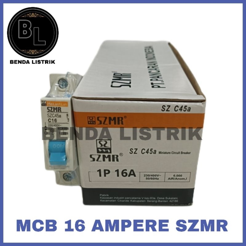 MCB Listrik 1 Phase 16a SZMR SNI