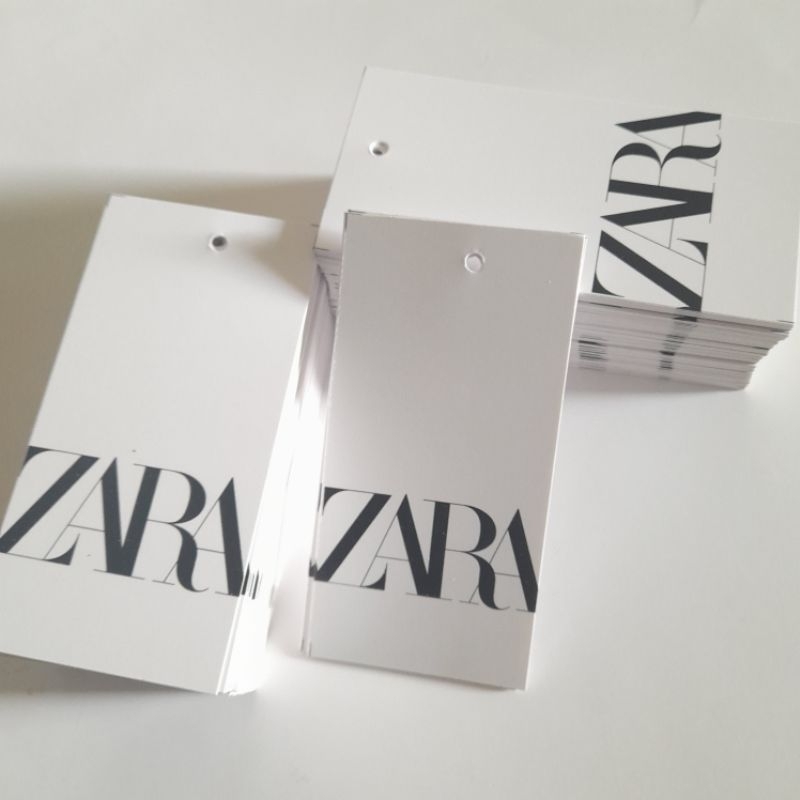 

Label Baju Import Label Hang tag Hangstag Label Namestag label produk label pakaian Label Merk Label Zara Murah