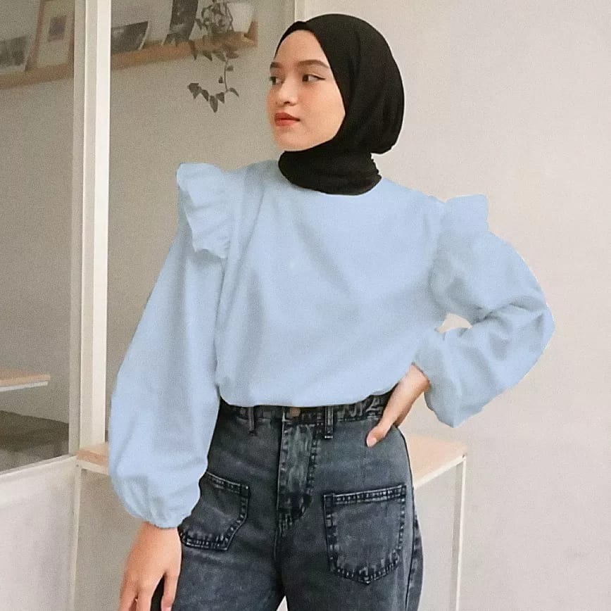 HASBY BLOUSE RUFFLE