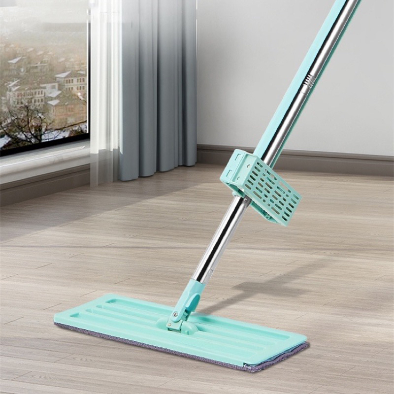 Alat Pel lantai tarik / Flat mop peras tanpa tangan Ultra mop pembersih lantai